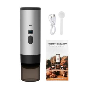 Imagem de Ioensy Máquina de café em cápsulas, máquina de café expresso elétrica premium, cafeteira portátil recarregável para escritório, caminhadas e viagens, Cinza