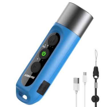 Imagem de aswayke Apito eletrônico mais alto IPX5 som máximo bateria 125db 1000mAh azul para treinadores professores, apito esportivo