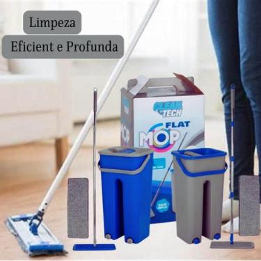 Imagem de Mop Rodo 360º com Balde e Alça  Limpeza Prática e Eficiente para Todos