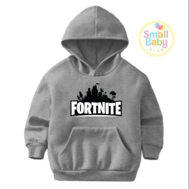 Imagem de Moletom Infantil / Juvenil / Unissex Fortnite - Core Base, Cinza, 14