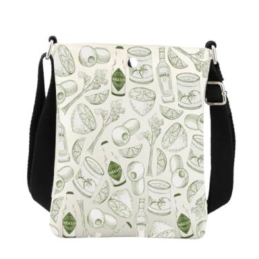 Imagem de Bolsa tiracolo Bloody Mary Ingredients para amantes de coquetéis, despedida de solteira, presente, coquetel, bolsa transversal