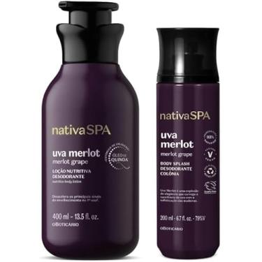 Imagem de Combo Nativa Spa Uva Merlot: Loção Corporal 400ml + Body Splash 200ml