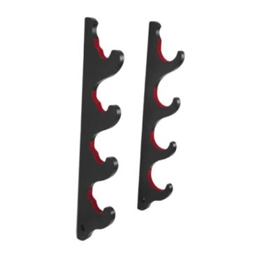 Imagem de UGPLM Suporte para taco de beisebol montado na parede, suporte horizontal multifuncional para exposição de acessórios de colecionadores e para taco de, 4 Níveis