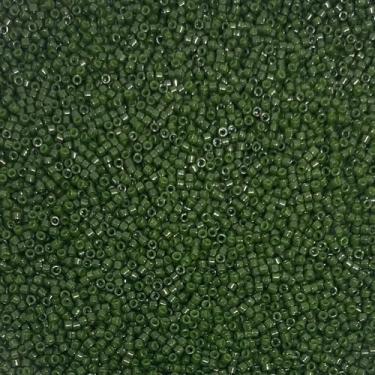 Imagem de Miyuki Delica 11/0 contas de semente - contas de vidro a granel 5 gramas e tamanho 1,6 mm 1000 peças contas de semente de vidro verde floresta (DB663)