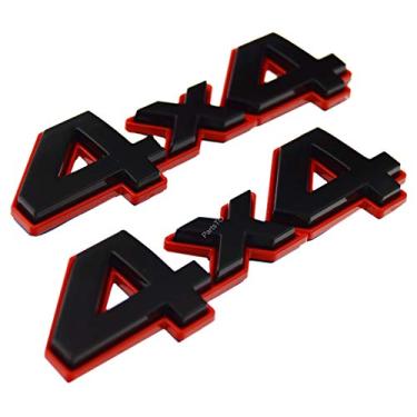Imagem de PartsTo Emblema de decalque 4x4 com adesivo para Toyota Tacoma Hilux Tundra SUV Truck Tailgate Fender