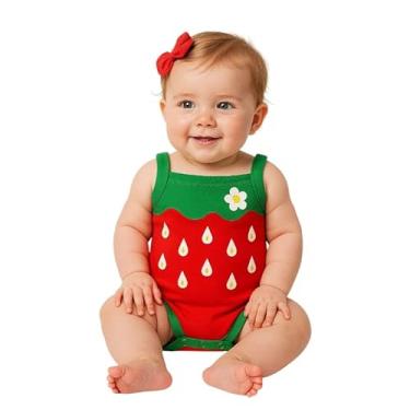 Imagem de Body Bebê Fruta frutinhas temático de 3 a 12 meses (Morango, M)