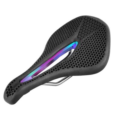 Imagem de Assento de bicicleta masculino e feminino selim ergonômico confortável para passeios longos - adequado para cidade, trekking, MTB, bicicleta de estrada e e-bike, multicolorido, tamanho único