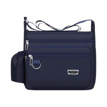 Imagem de Bolsa Transversal Masculina Grande De Nylon Impermeável, Bolsa Mensage