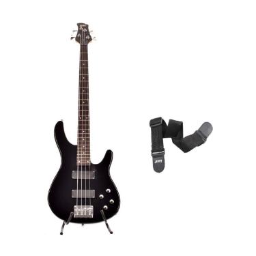 Imagem de Kit Baixo Land Elétrico L-B3-4 Bk + Correia