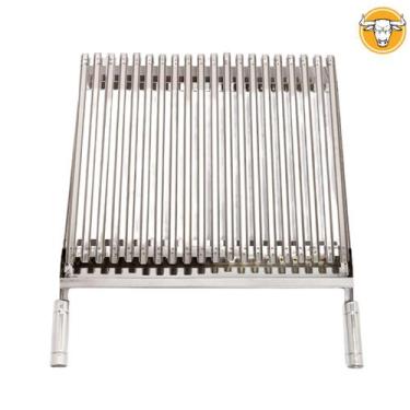 Imagem de Grelha para churrasco Argentina Parrilha 50x50 cm de Inox - Soberano G