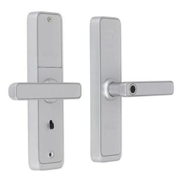 Imagem de Fechadura Eletrônica Prata Elsys Biometria, Senha Chave