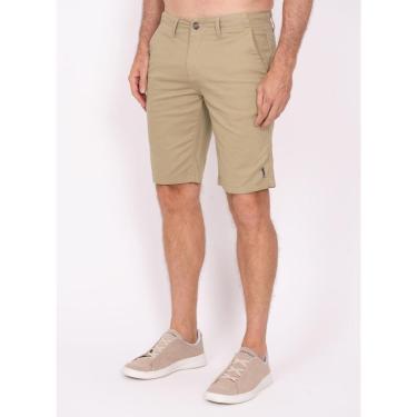 Imagem de Bermuda Sarja Aleatory Lisa Bege Escuro-Masculino