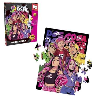 Imagem de Quebra Cabeça Puzzle Play Tropa Dos Rosa 100 Peças 1329 - Elka