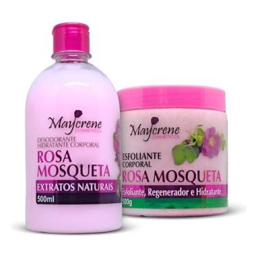 Imagem de 2 Cremes Hidratantes Rosa Mosqueta (Esfoliante + Desodorante Corporal)