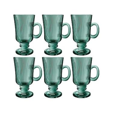 Imagem de Conjunto com 6 Xícaras L`Hermitage Irish Coffee Cameratta em Vidro 230ml - Verde