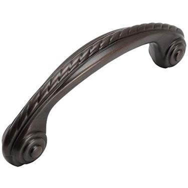 Imagem de Cosmas 4114ORB Puxador de bronze polido a óleo para corda, 76 mm