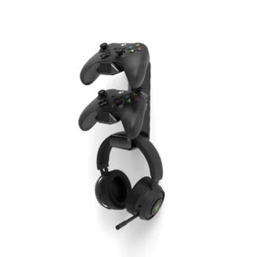 Imagem de Suporte de Parede Sculpy | Printing Lifestyle 2 Controles Xbox One S e 1 Headset Gamer, Preto