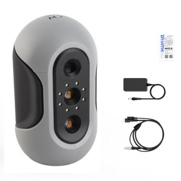 Imagem de Scanner 3D portátil para impressora 3D 0,05mm Precisão de 0,1 mm Resolução 10fps Digitalização de objetos pretos com lentes anti-shake de cor e texturas realistas suportam