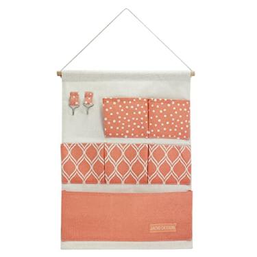 Imagem de Organizador para Pendurar Porta Parede Armário Cabide Guarda Cor:Rosa