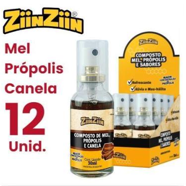 Imagem de Sprayziin de Própolis Sabor Canela 30ML - Kit Com 12 Unidades - ZiinZi