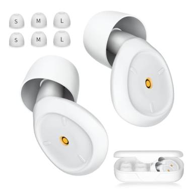 Imagem de Tampões de ouvido macios para dormir, protetores de ouvido para cancelamento de ruído de sono, tampões de ouvido reutilizáveis para redução de ruído para motocicleta, tiro, viagens - Tampões de ouvido