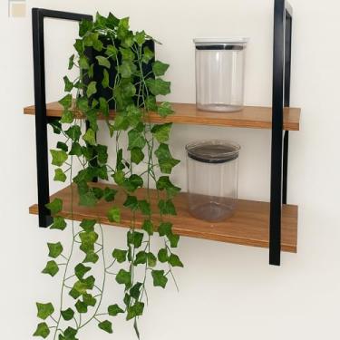 Imagem de Prateleira industrial suspensa para cozinha sala banheiro (Freijo)