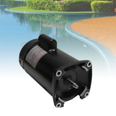 Imagem de KAVIUS Motor de bomba de piscina B2853 1 HP Up Rated Square Flange P56Y Frame 1.25 Fator de serviço 230/115 Volts 13,0/6,5 Max Amps 1.0hp Motor de bomba B853 compatível com bombas Whisperflo Sta-Rite
