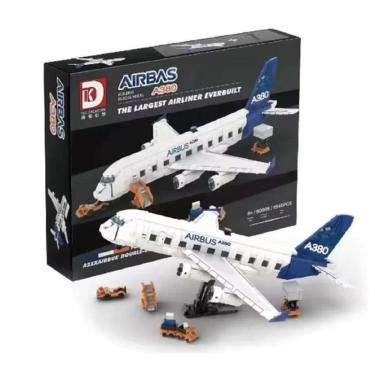 Imagem de Blocos de Montar Airbus A380 Avião Brinquedo de Blocos de Construção 1945 Peças.