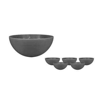 Imagem de Kit 6 Mini Bowl Preto 240Ml Plástico Premium