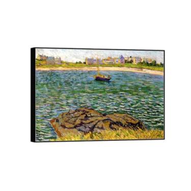 Imagem de BMZFYBS Famosa pintura de arte de parede em tela - imagens para decoração de casa - 2 - pôster de moldura preta e impressões para sala de estar 70 x 100 cm 27 x 39 pol