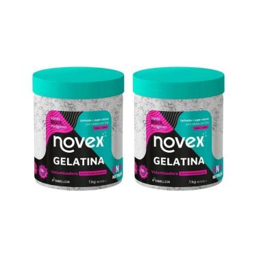 Imagem de Gelatina Capilar Novex 1000G Santo Black Volumizadora - 2Un