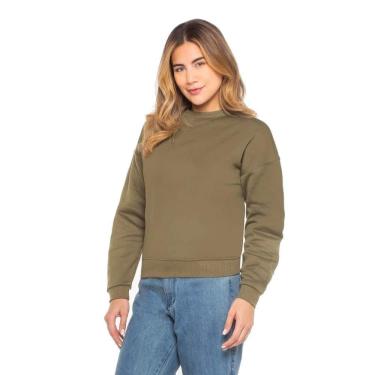 Imagem de Casaco Moletom Verde Musgo Basic+ Tamanho GG