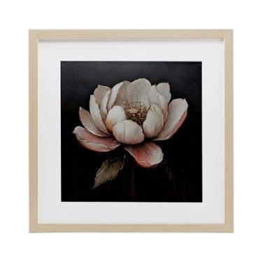 Imagem de Stupell Industries Impressão emoldurada de flor de lótus vintage sob vidro por LSR Creative Studio, 40,6 x 40,6 cm