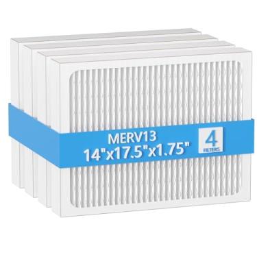 Imagem de 14 x 17,5 x 1,75 MERV 13 filtro de desumidificador de substituição compatível com desumidificadores Honeywell DR90 e DR120 (50070171-002) pacote com 4