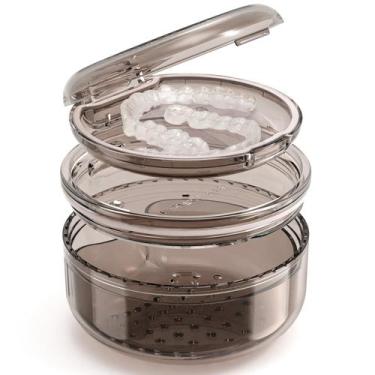 Imagem de Estojo de limpeza de retentor 2 em 1 DOTCUTY Capa transparente