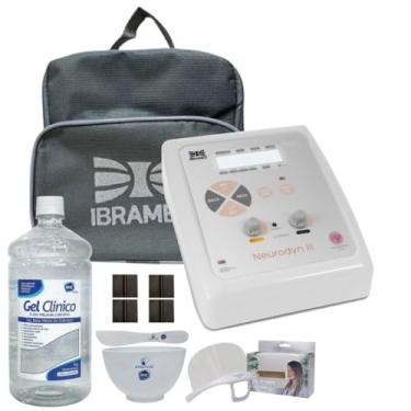 Imagem de Conjunto Aparelho Neurodyn III Tens Fes 2 Canais com Bolsa de Transporte Gel e Acessórios
