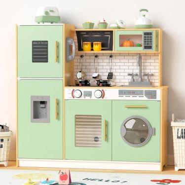 Imagem de Conjunto de brinquedos de cozinha de madeira Babytronic Interactive co
