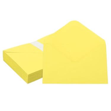 Imagem de PATIKIL Envelopes de convite de 15 x 10 cm, 50 unidades, envelopes para cartões comemorativos A6, envelopes com aba em V, capas para cartões para correspondência, casamento, aniversário, formatura