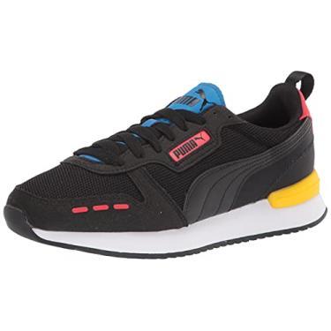 Imagem de PUMA Tênis masculino R78, Preto, preto, vermelho alto risco, 12