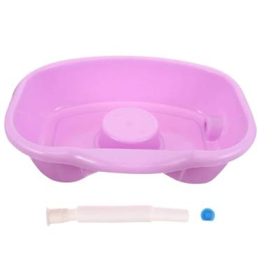 Imagem de Lavatório de cabelo, tigela de xampu portátil, lavatório de xampu, bandeja de lavagem de cabelo, bandeja de xampu para pia de banheira acamada