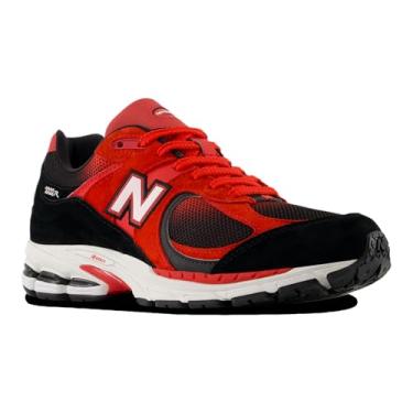Imagem de New Balance 2002R - Masculino (vermelho verdadeiro/preto), Vermelho/preto verdadeiro, 39