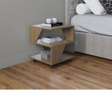 Imagem de Mesa de Centro Decorativa com Rodizio P/ Sala de Estar e Quarto - Poqu