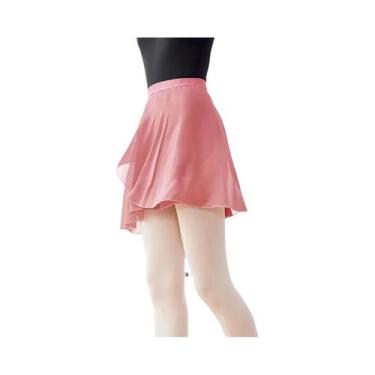 Imagem de Saia Tutu De Chiffon Para Dança, Mini Saia Curta Com Amarração Para Da
