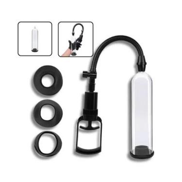 Imagem de Bomba Peniana Manual Com 3 Anéis De Silicone - Sexy Import