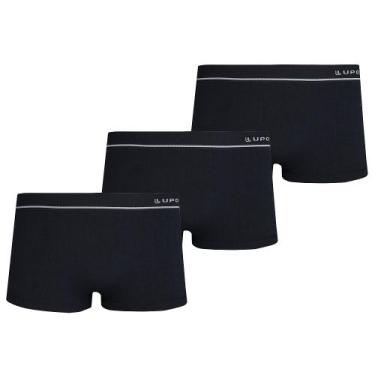 Imagem de Kit Com 3 Cueca Sunga lupo Microfibra Sem Costura Original, GG, Preto