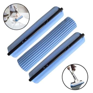 Imagem de Kit 3 Refil Para Rodo Mágico Original 27 cm Espuma PVA - VendasShop
