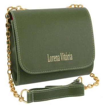 Imagem de Bolsa Pequena Feminina Alça Transversal - zbolsas, Verde militar