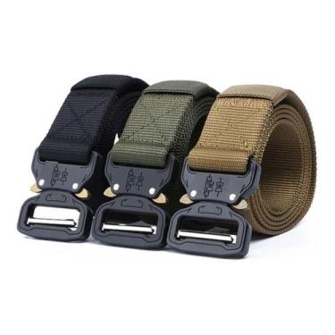 Imagem de Cinto Tático Engate Rápido Magnético Fivela Metal -envio 24h - SHOP AL