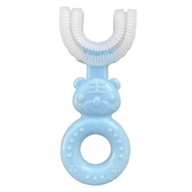 Imagem de Escova de Dente Infantil Bebe Formato U 360 Power Dent Ursinho Cerdas 