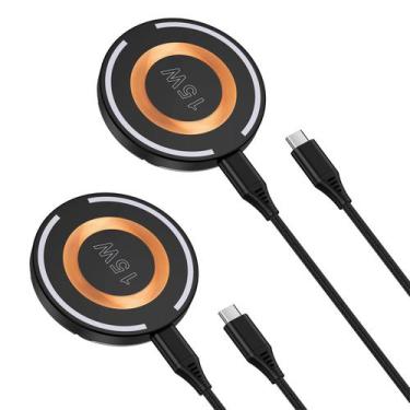 Imagem de Suporte de carregador sem fio GiGreen Magnetic para iPhone Samsung